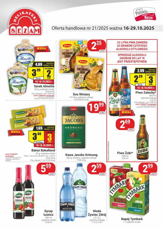 Delikatesy Sezam - gazetka promocyjna Gazetka  