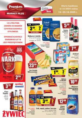 Premium - gazetka promocyjna Gazetka Premium Market Plus od czwartku 16.10 do środy 29.10