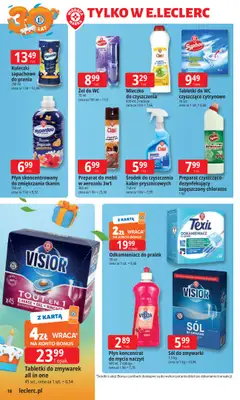 Leclerc - gazetka promocyjna Oferta E.Leclerc I 30 lat najlepszych wyborów od poniedziałku 06.10 do poniedziałku 13.10 - strona 18