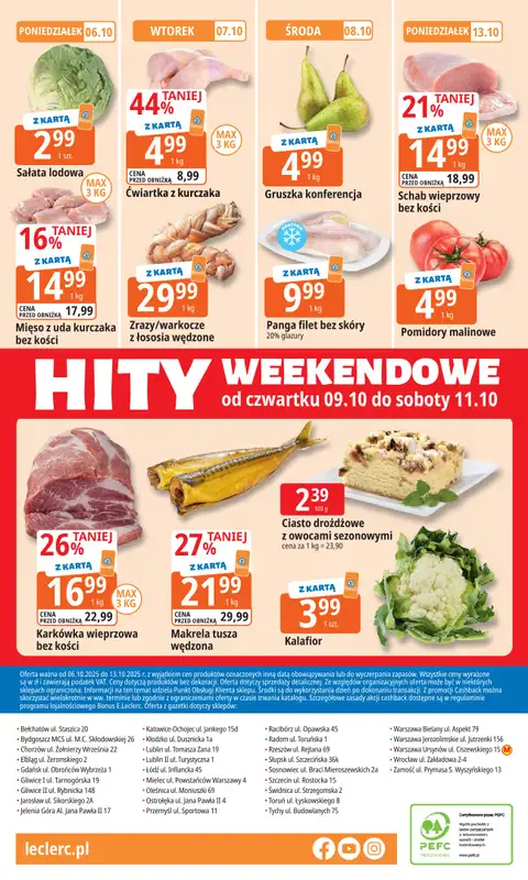 Leclerc - gazetka promocyjna Oferta E.Leclerc I 30 lat najlepszych wyborów od poniedziałku 06.10 do poniedziałku 13.10 - strona 24