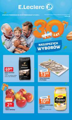 Leclerc - gazetka promocyjna Oferta E.Leclerc I 30 lat najlepszych wyborów od poniedziałku 06.10 do poniedziałku 13.10