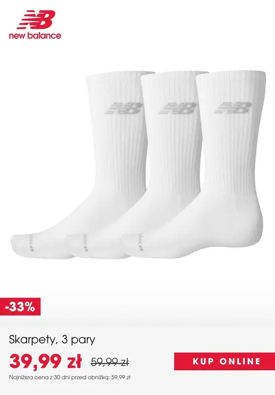 New Balance - gazetka promocyjna SALE: ubrania i akcesoria damskie od czwartku 02.10  - strona 9