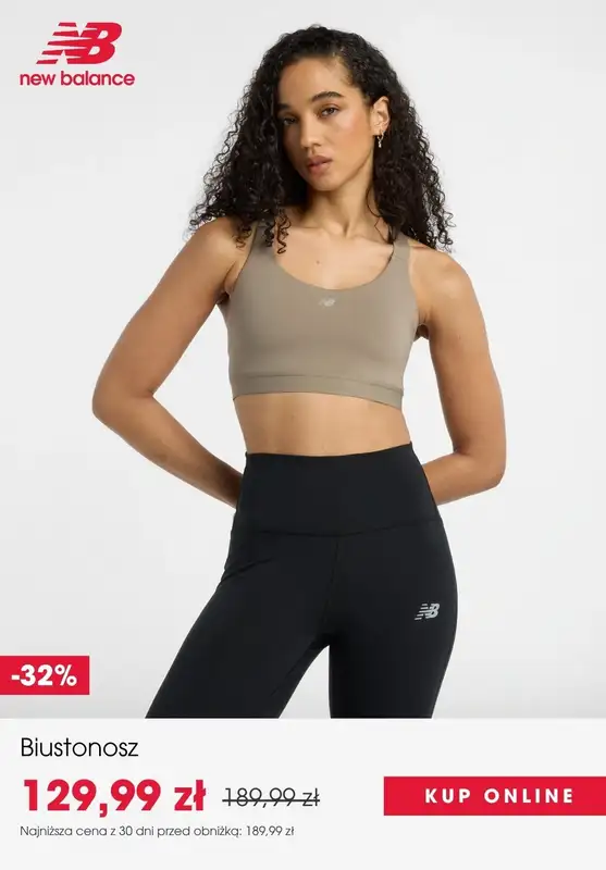 New Balance - gazetka promocyjna SALE: ubrania i akcesoria damskie od czwartku 02.10  - strona 6