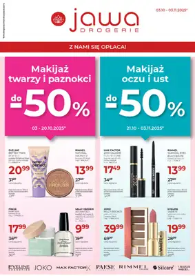 Drogerie Jawa - gazetka promocyjna Gazetka  do poniedziałku 03.11