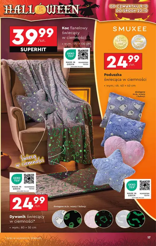 Biedronka - gazetka promocyjna Okazje tygodnia od 6.10 od poniedziałku 06.10 do środy 22.10 - strona 17