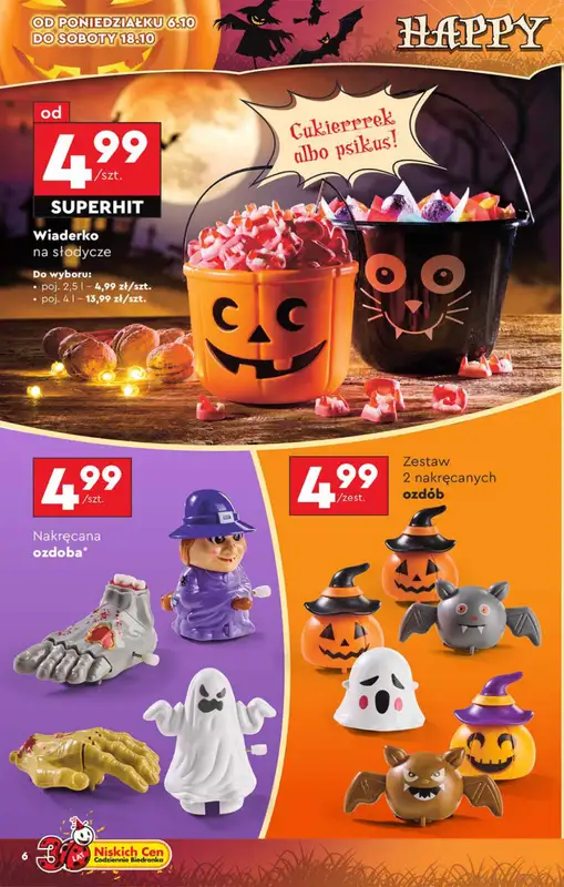 Biedronka - gazetka promocyjna Okazje tygodnia od 6.10 od poniedziałku 06.10 do środy 22.10 - strona 6