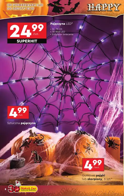 Biedronka - gazetka promocyjna Okazje tygodnia od 6.10 od poniedziałku 06.10 do środy 22.10 - strona 8