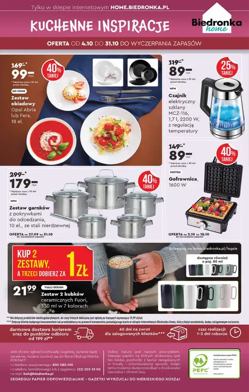 Biedronka - gazetka promocyjna Okazje tygodnia od 6.10 od poniedziałku 06.10 do środy 22.10 - strona 48