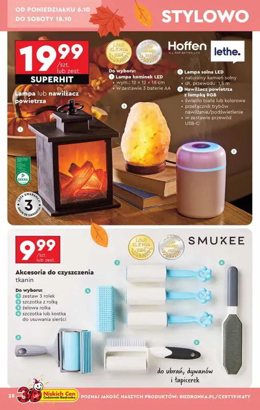 Biedronka - gazetka promocyjna Okazje tygodnia od 6.10 od poniedziałku 06.10 do środy 22.10 - strona 28