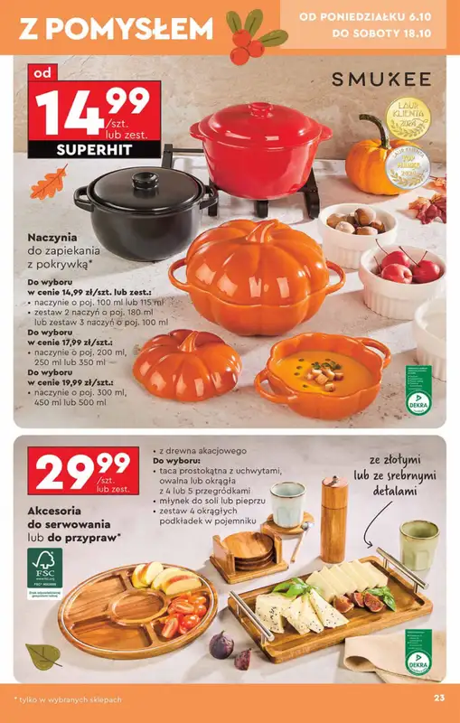 Biedronka - gazetka promocyjna Okazje tygodnia od 6.10 od poniedziałku 06.10 do środy 22.10 - strona 23