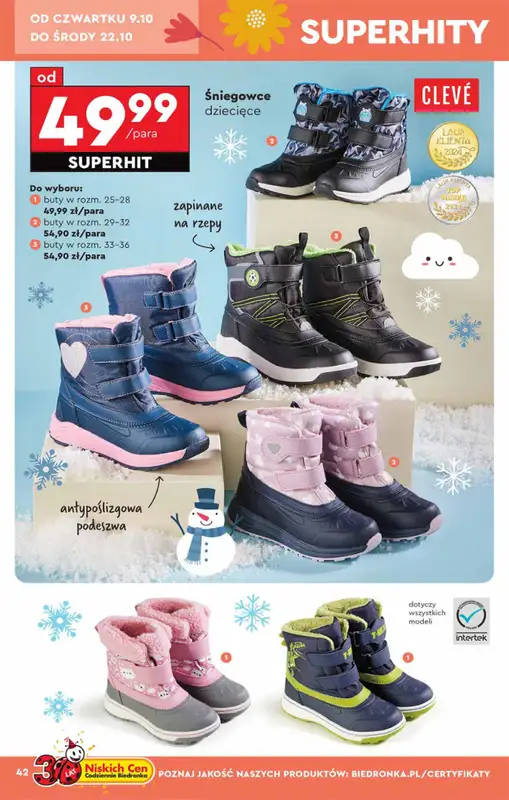 Biedronka - gazetka promocyjna Okazje tygodnia od 6.10 od poniedziałku 06.10 do środy 22.10 - strona 42