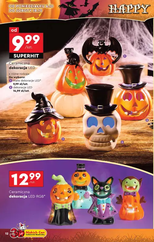 Biedronka - gazetka promocyjna Okazje tygodnia od 6.10 od poniedziałku 06.10 do środy 22.10 - strona 12