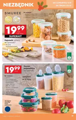 Biedronka - gazetka promocyjna Okazje tygodnia od 6.10 od poniedziałku 06.10 do środy 22.10 - strona 39