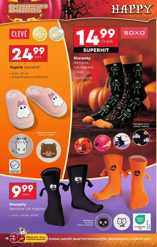 Biedronka - gazetka promocyjna Okazje tygodnia od 6.10 od poniedziałku 06.10 do środy 22.10 - strona 18