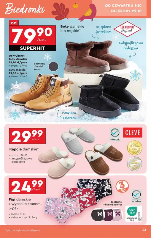 Biedronka - gazetka promocyjna Okazje tygodnia od 6.10 od poniedziałku 06.10 do środy 22.10 - strona 43