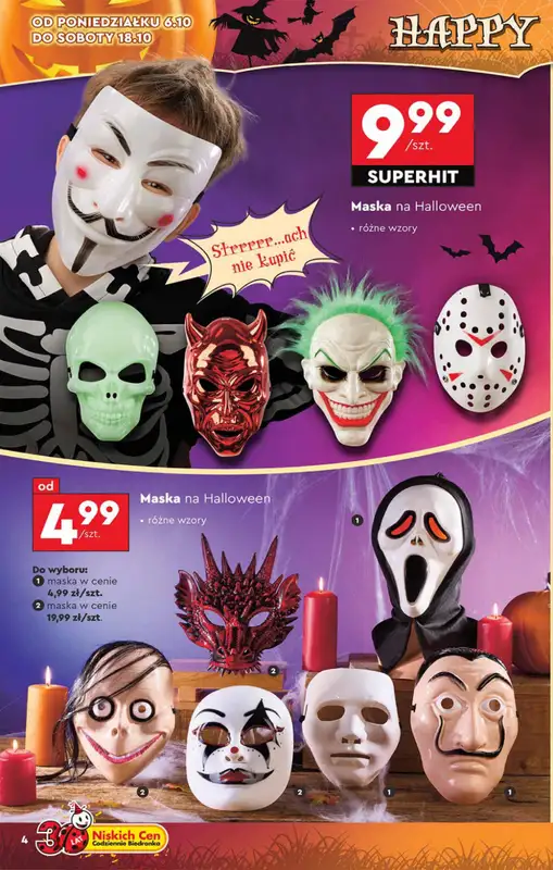 Biedronka - gazetka promocyjna Okazje tygodnia od 6.10 od poniedziałku 06.10 do środy 22.10 - strona 4