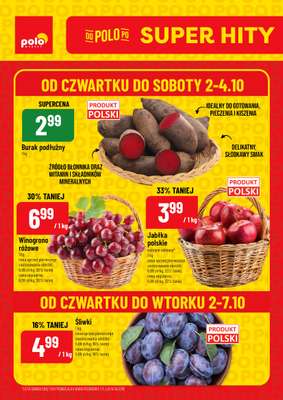 POLOmarket - gazetka promocyjna Super hity na weekend od piątku 03.10 do wtorku 07.10