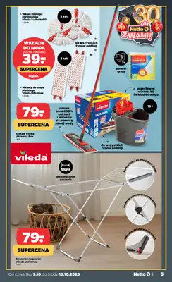 Netto - gazetka promocyjna Gazetka Non Food od czwartku 09.10 do środy 15.10 - strona 5 Netto - gazetka promocyjna Gazetka Non Food od czwartku 09.10 do środy 15.10 - strona 5