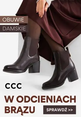 CCC - gazetka promocyjna Obuwie w odcieniach brązu od soboty 04.10 do niedzieli 12.10