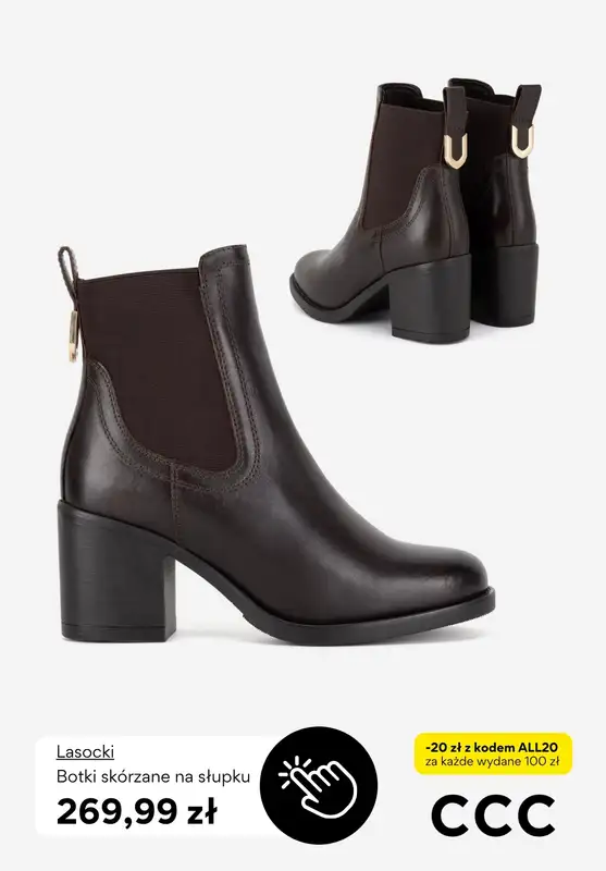 CCC - gazetka promocyjna Obuwie w odcieniach brązu od soboty 04.10 do niedzieli 12.10 - strona 9