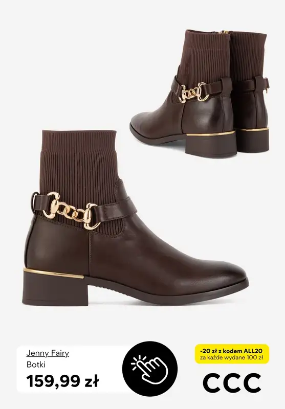 CCC - gazetka promocyjna Obuwie w odcieniach brązu od soboty 04.10 do niedzieli 12.10 - strona 10