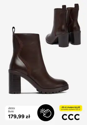 CCC - gazetka promocyjna Obuwie w odcieniach brązu od soboty 04.10 do niedzieli 12.10 - strona 7