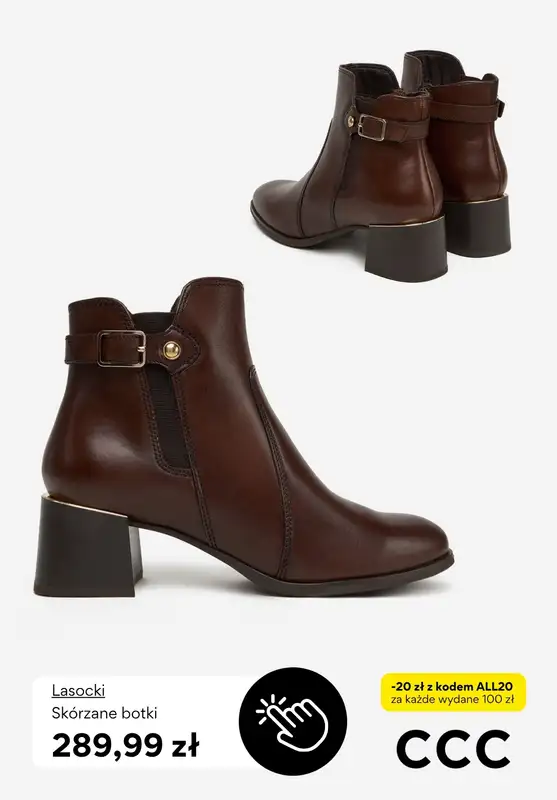 CCC - gazetka promocyjna Obuwie w odcieniach brązu od soboty 04.10 do niedzieli 12.10 - strona 8
