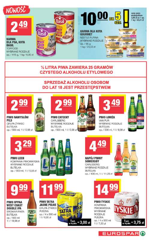 SPAR - gazetka promocyjna Gazetka Eurospar od środy 08.10 do niedzieli 19.10 - strona 15