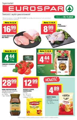 SPAR - gazetka promocyjna Gazetka Eurospar od środy 08.10 do niedzieli 19.10