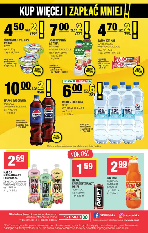 SPAR - gazetka promocyjna Gazetka Spar od środy 08.10 do niedzieli 19.10 - strona 8