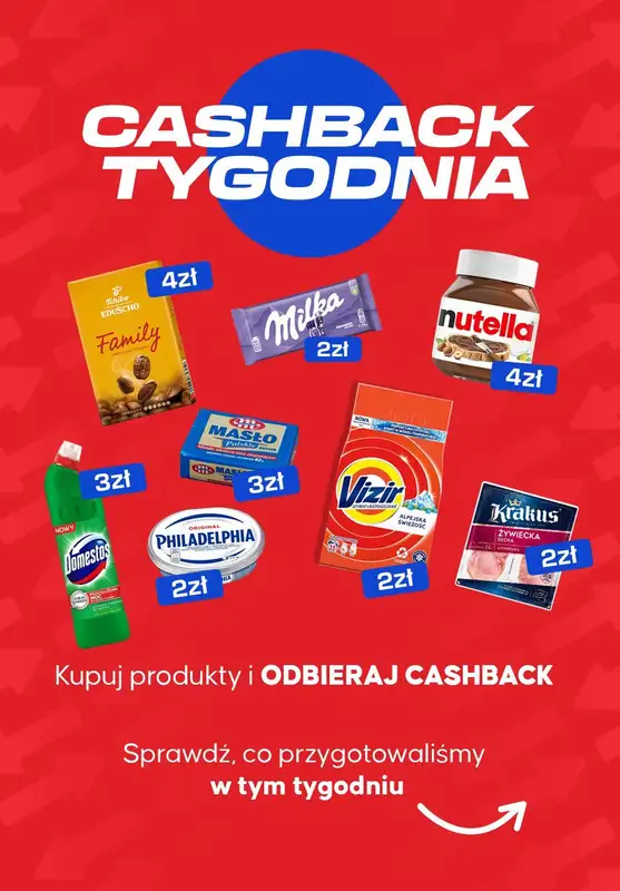 $Kasa wraca - gazetka promocyjna Kupuj produkty i odbieraj zwroty od poniedziałku 06.10 do niedzieli 12.10