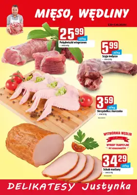 Delikatesy Justynka - gazetka promocyjna Plakaty promocyjne od piątku 03.10 do niedzieli 05.10 - strona 3 Delikatesy Justynka - gazetka promocyjna Plakaty promocyjne od piątku 03.10 do niedzieli 05.10 - strona 3