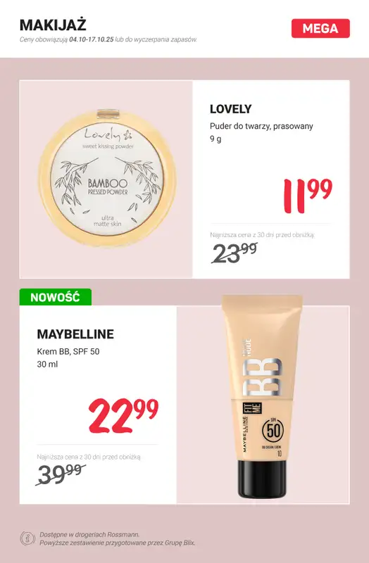 Rossmann - gazetka promocyjna MEGA promocje z nowej gazetki od soboty 04.10 do piątku 17.10 - strona 9