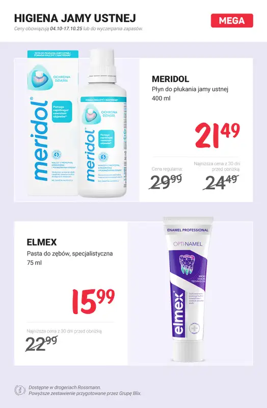Rossmann - gazetka promocyjna MEGA promocje z nowej gazetki od soboty 04.10 do piątku 17.10 - strona 3