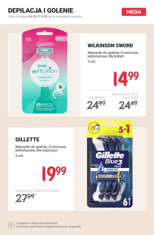 Rossmann - gazetka promocyjna MEGA promocje z nowej gazetki od soboty 04.10 do piątku 17.10 - strona 11