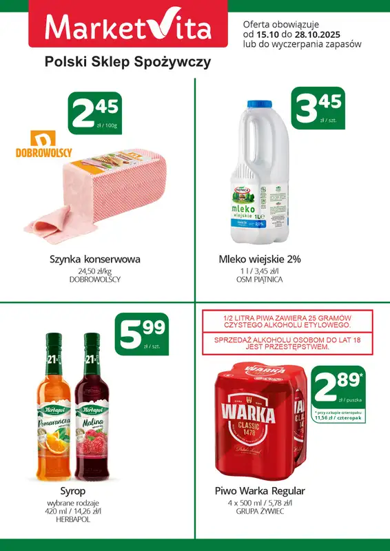 Marketvita - gazetka promocyjna Plakat promocyjny  