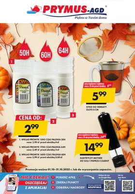Prymus AGD - gazetka promocyjna Plakat promocyjny od piątku 03.10 do piątku 31.10