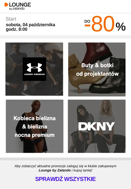 Lounge by Zalando - gazetka promocyjna Do -80% promocje na wybrane marki na WEEKEND! od soboty 04.10 do niedzieli 05.10