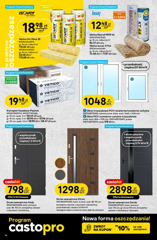 Castorama - gazetka promocyjna Drzwi i podłogi od środy 08.10 do wtorku 21.10 - strona 14