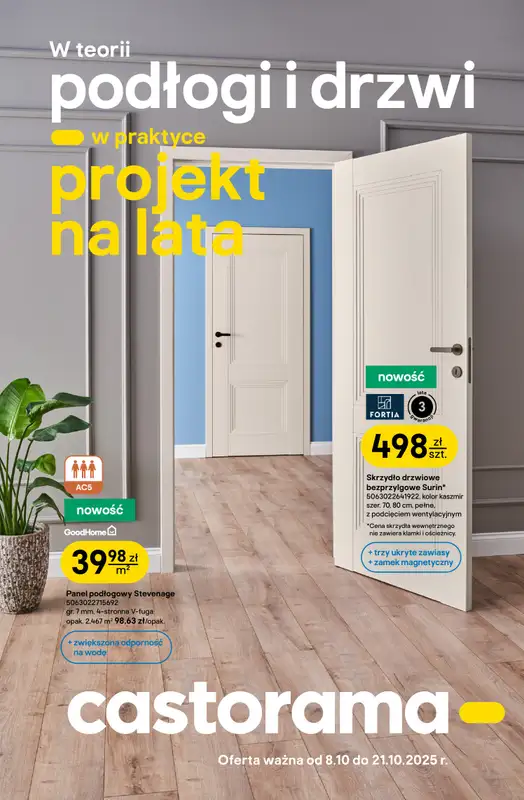 Castorama - gazetka promocyjna Drzwi i podłogi  