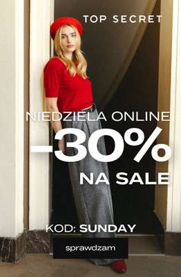 Top Secret - gazetka promocyjna -30% na wyprzedaż od soboty 04.10 do poniedziałku 06.10
