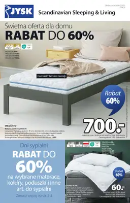Jysk - gazetka promocyjna Świetna oferta dla domu. Rabat do 60% od środy 08.10 do niedzieli 26.10 Jysk - gazetka promocyjna Świetna oferta dla domu. Rabat do 60% od środy 08.10 do niedzieli 26.10