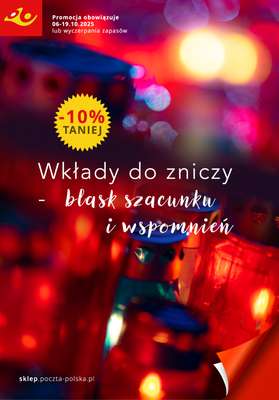 Poczta Polska - gazetka promocyjna Gazetka od poniedziałku 06.10 do niedzieli 19.10