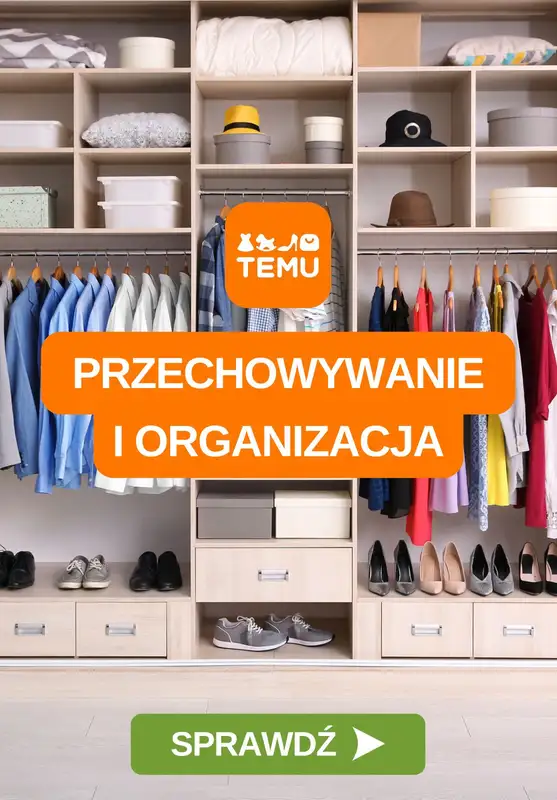 Temu - gazetka promocyjna Przechowywanie i organizacja  