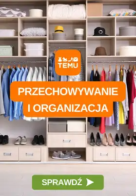 Temu - gazetka promocyjna Przechowywanie i organizacja od piątku 03.10  Temu - gazetka promocyjna Przechowywanie i organizacja od piątku 03.10