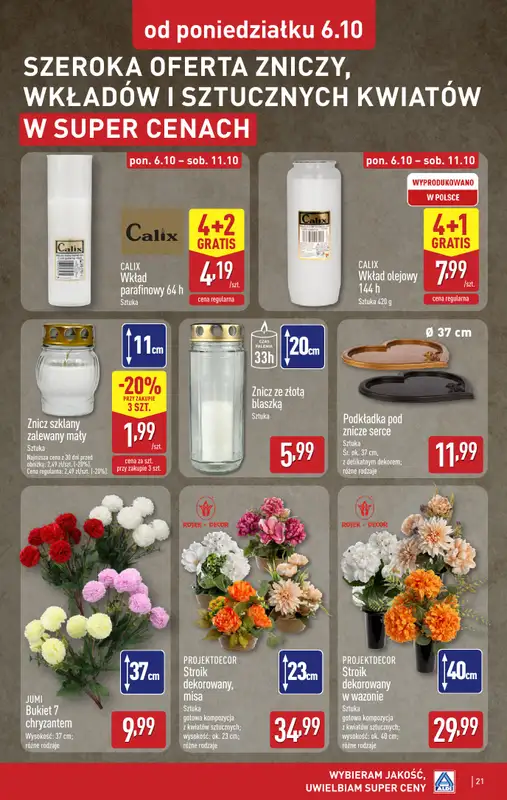 Aldi - gazetka promocyjna Pełny katalog! od poniedziałku 06.10 do soboty 11.10 - strona 21