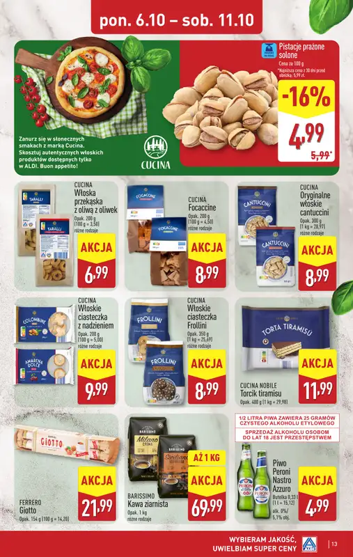 Aldi - gazetka promocyjna Pełny katalog! od poniedziałku 06.10 do soboty 11.10 - strona 13