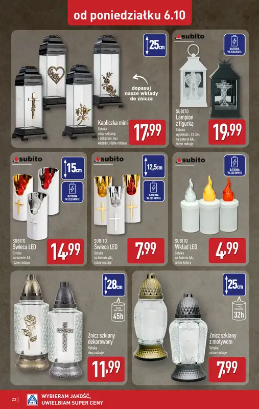 Aldi - gazetka promocyjna Pełny katalog! od poniedziałku 06.10 do soboty 11.10 - strona 22