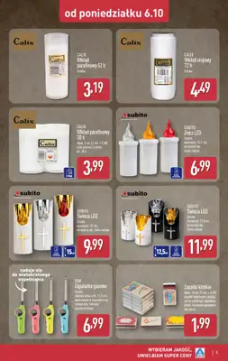 Aldi - gazetka promocyjna Światełko pamięci od poniedziałku 06.10 do soboty 11.10 - strona 5