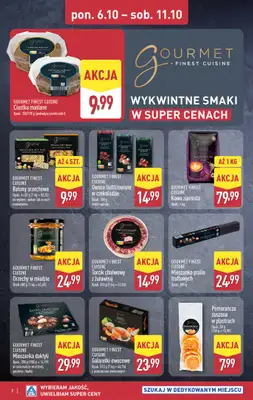 Aldi - gazetka promocyjna Wykwintne smaki w super cenie! od poniedziałku 06.10 do soboty 11.10 - strona 2
